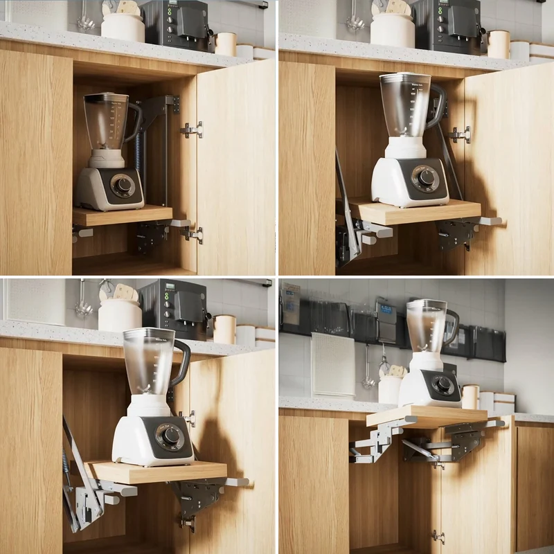 Maclean MC-497 Elevator, built-in extendable kitchen shelf 5-20kg. 820x168x106mm