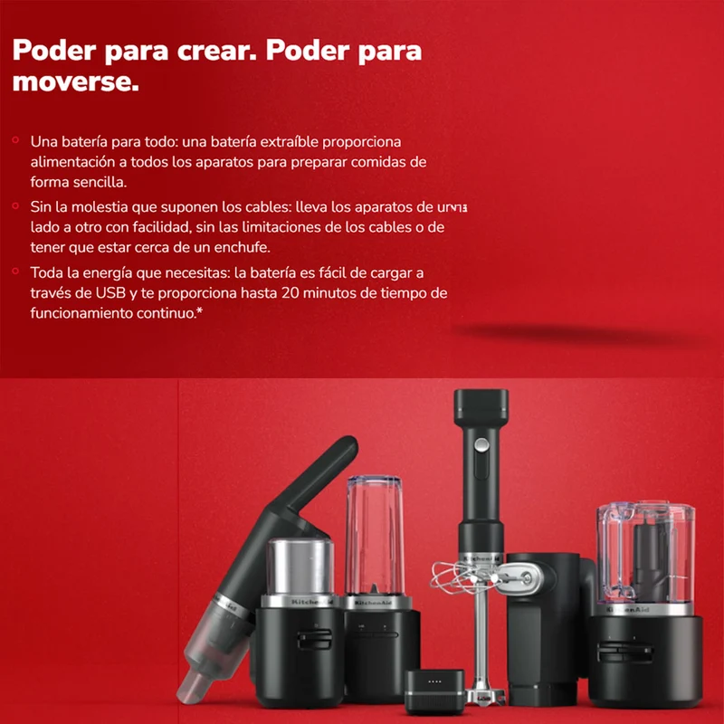 Cargador de batería inalámbrica Go 12V KitchenAid