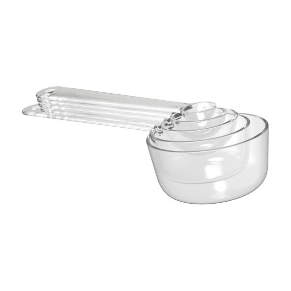 Gastromax – Messlöffel-Set aus transparentem Kunststoff – 5-teilig