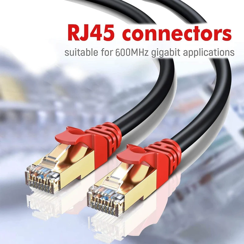 MutecPower 15m CAT 7 Aussen Verwendung wasserdicht Direct Burial RJ45 Ethernet Netzwerkkabel - SSTP