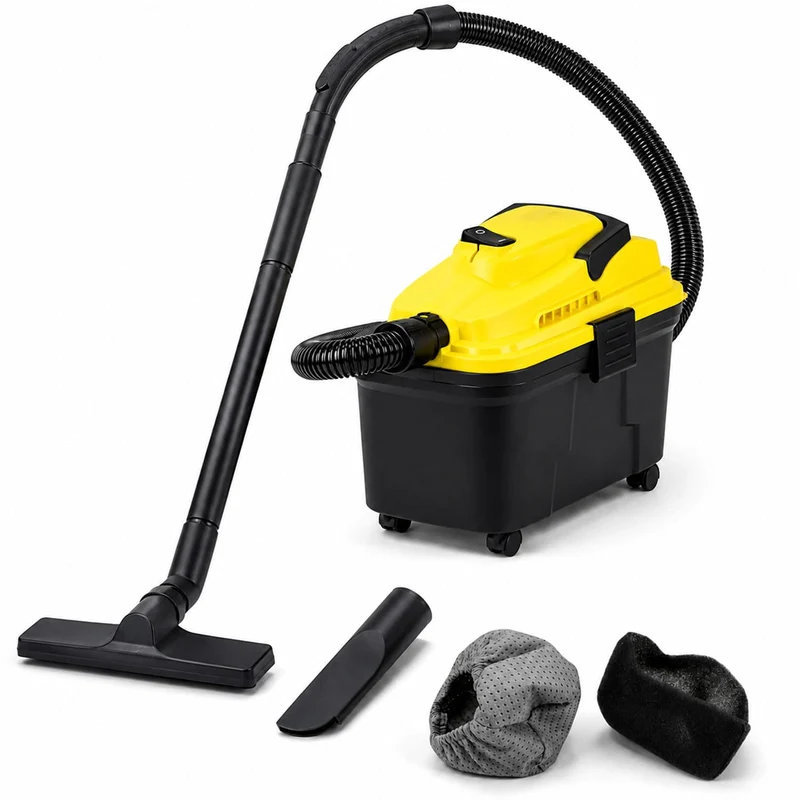 Syntrox Germany 10 Liter Staubsauger Industriesauger Nass und Trockensauger mit Ablassventil