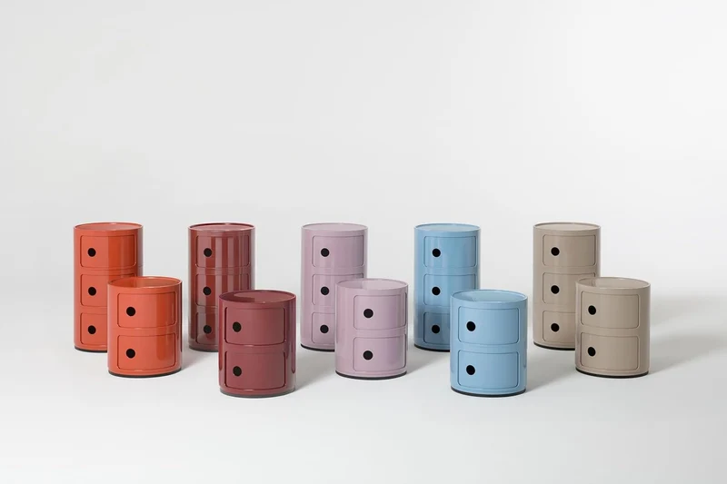 Kartell Componibili, Container 2-fächer, Hellblau 2-fächer Hellblau, 2-fächer Hellblau