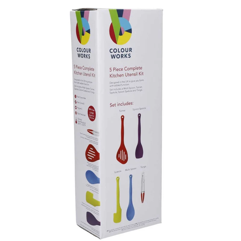 Set de 5 utensilios de silicona Colourworks KitchenCraft