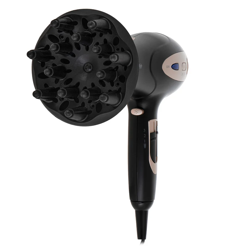 Mesko hair dryer, ionization function, diffuser, 2200W power, black, MS 2287