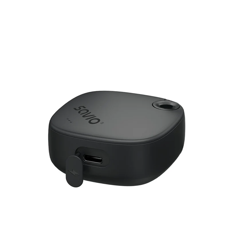 Savio Wireless Headphones, Bluetooth 5.3, ENC, USB-C, black, SAVSLTWS-11