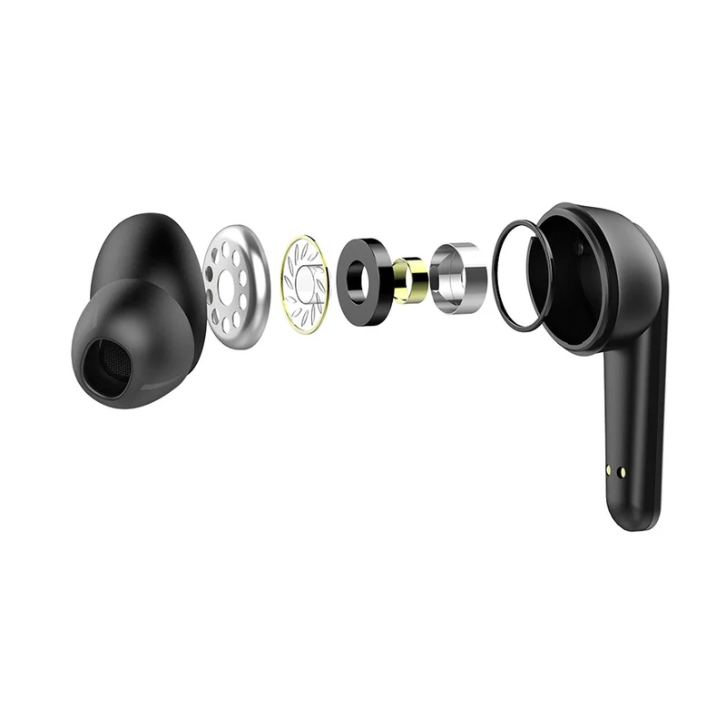 Savio Wireless Headphones, Bluetooth 5.3, ENC, USB-C, black, SAVSLTWS-11