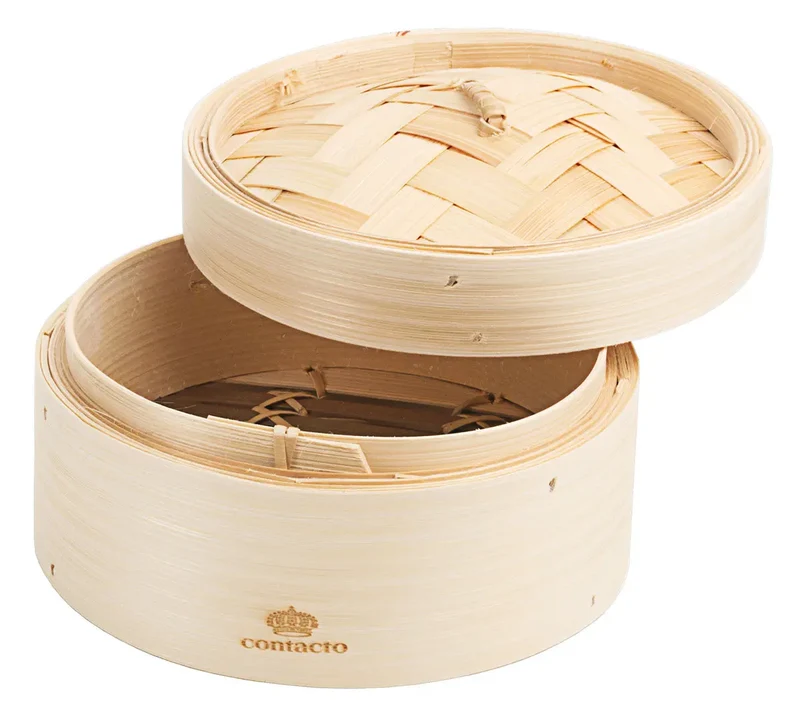Dampfgarkorb aus Bambus Ø 15-26 cm zum Dämpfen von Dim Sum Gerichten