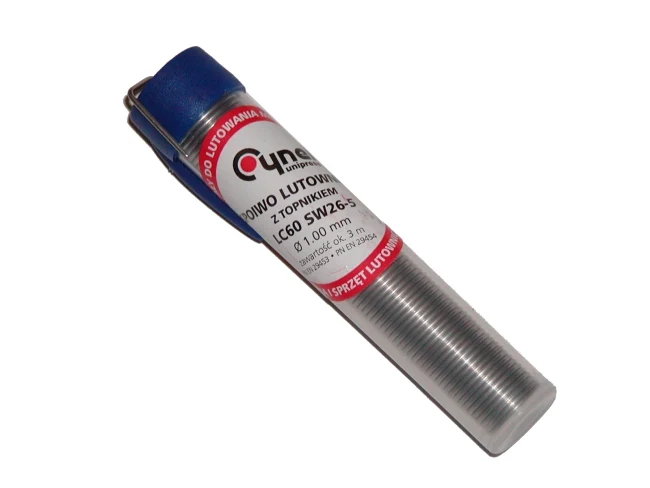Tin Vial 1mm LC60 FSW26 10g CYNEL