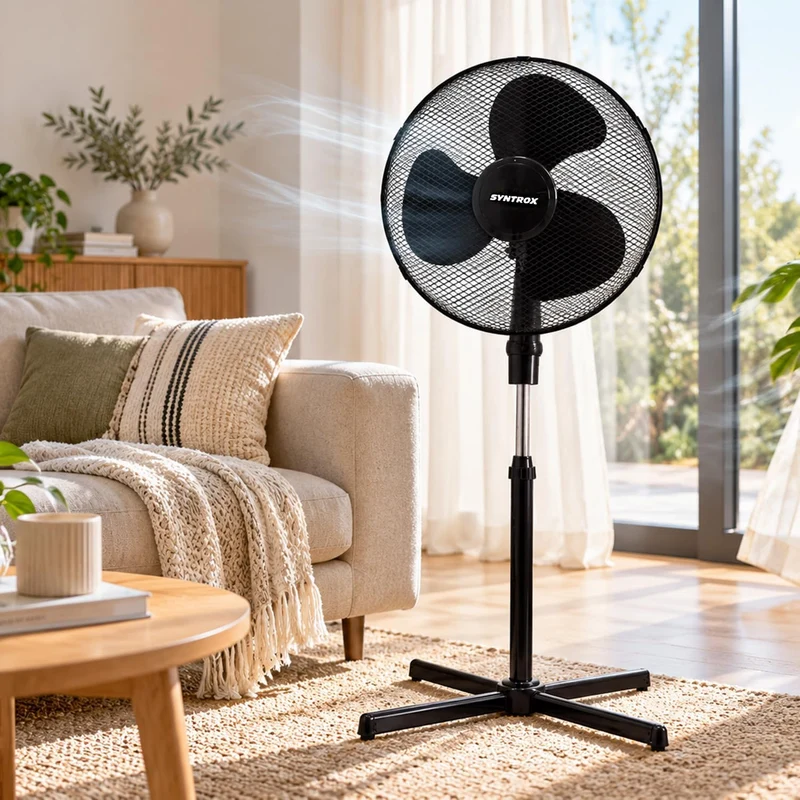 Syntrox Germany VT-44W-BL 3 in 1 Ventilator Standventilator + Tischventilator + Wandventilator mit O