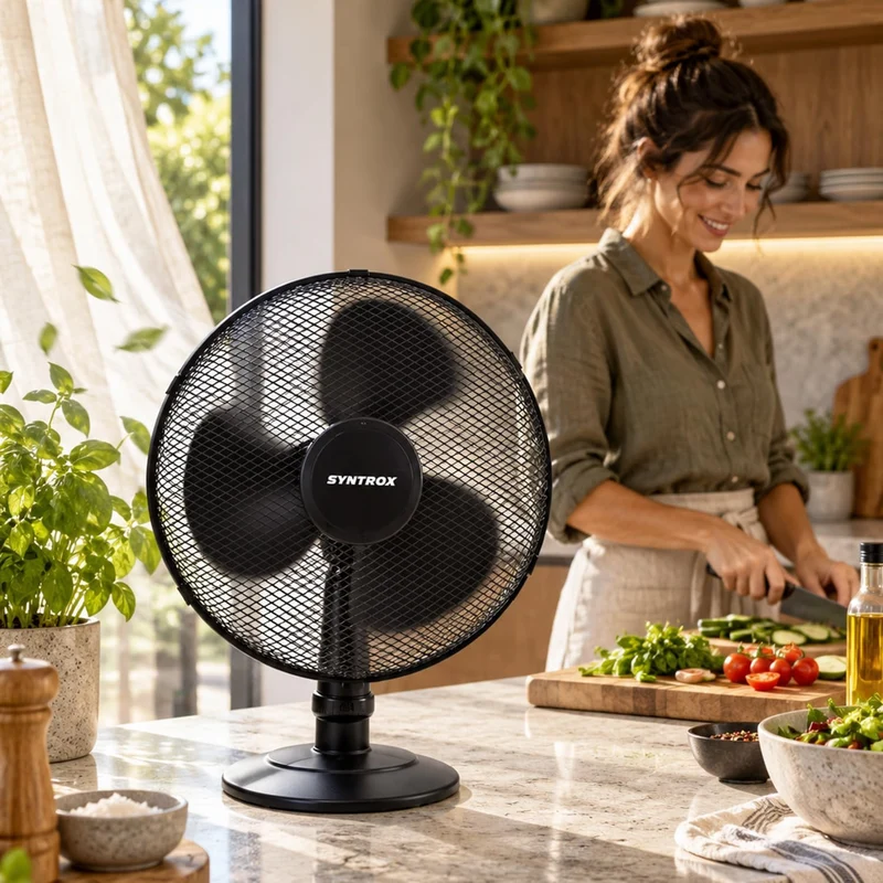 Syntrox Germany VT-44W-BL 3 in 1 Ventilator Standventilator + Tischventilator + Wandventilator mit O