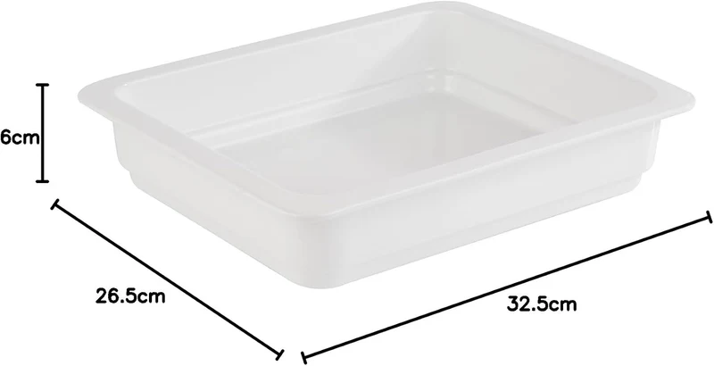 APS 82200 GN 1/2 Behälter, 32,5 x 26,5 x 6 cm, Porzellan