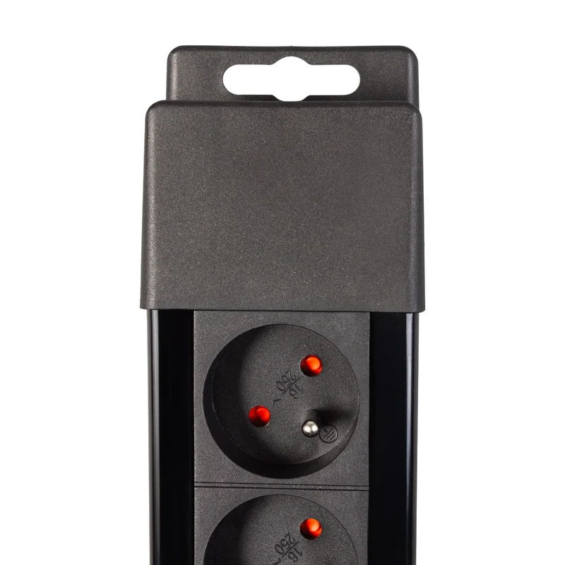 Power strip 8 outlets illuminated switch protection for children