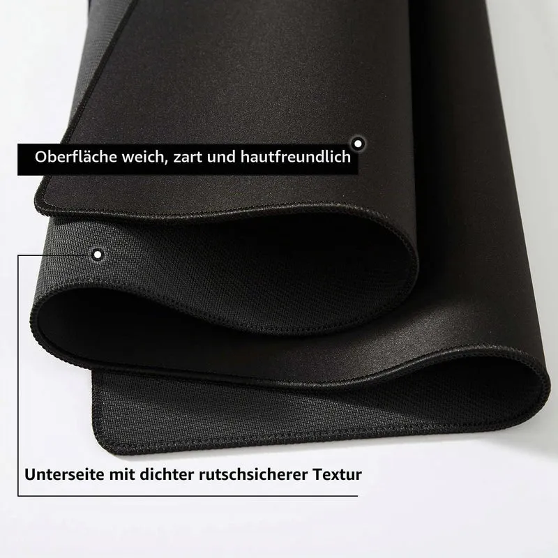 DOBAOJIA Mauspad Schwarz, Schreibtischunterlage Schwarz, Mauspad XXL 800 x 400mm, Mausunterlage Gros