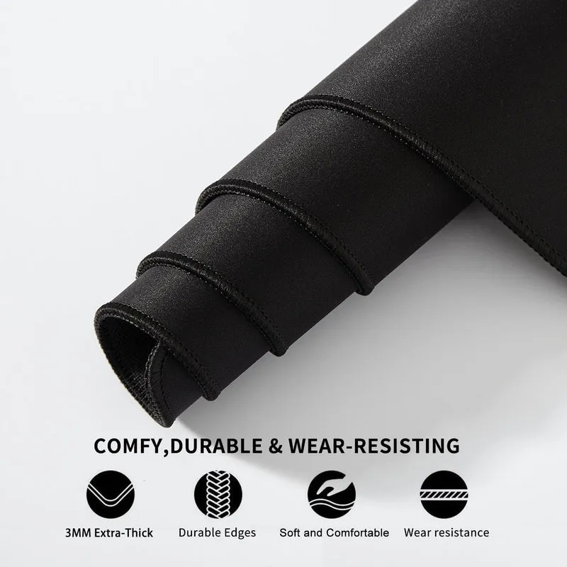 DOBAOJIA Mauspad Schwarz, Schreibtischunterlage Schwarz, Mauspad XXL 800 x 400mm, Mausunterlage Gros