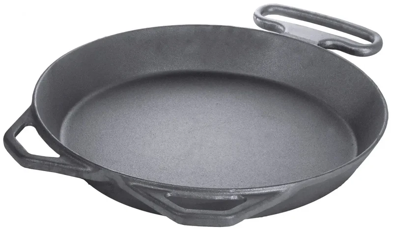 Eisenguss-Riesenpfanne mit 2 angegossenen Griffen
