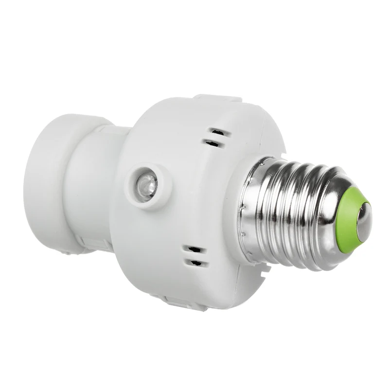 Maclean bulb holder, E27, max. 100W, with dusk sensor, timer, white color, MCE21W, 4 pieces