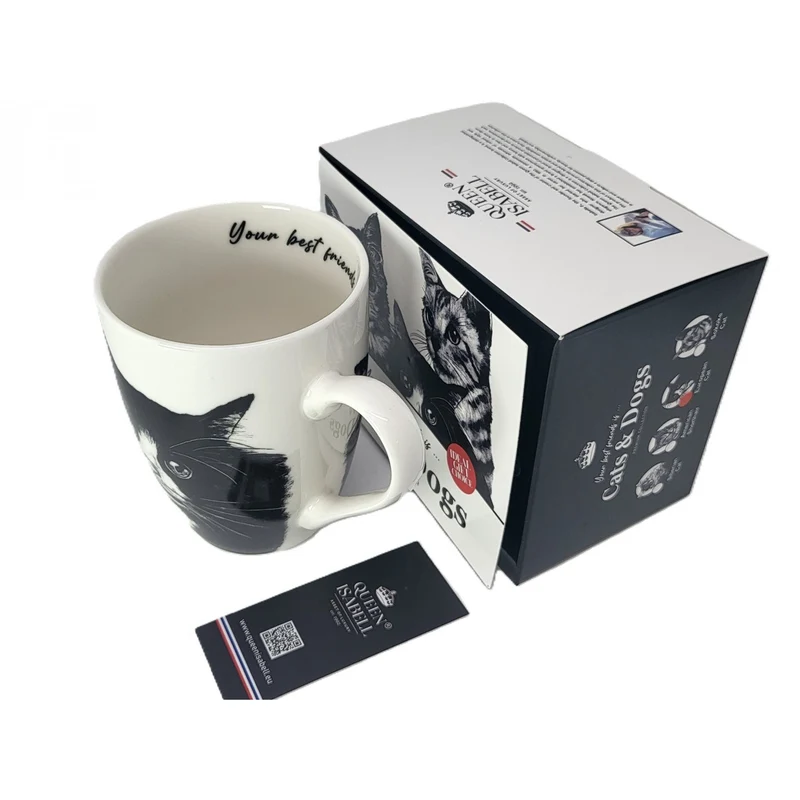 Queen Isabel porcelain mug, European cat, 350ml, Q1-05218