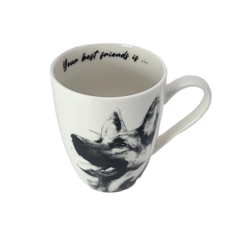 Queen Isabel porcelain mug, German Shepherd, 350ml, Q1-05232