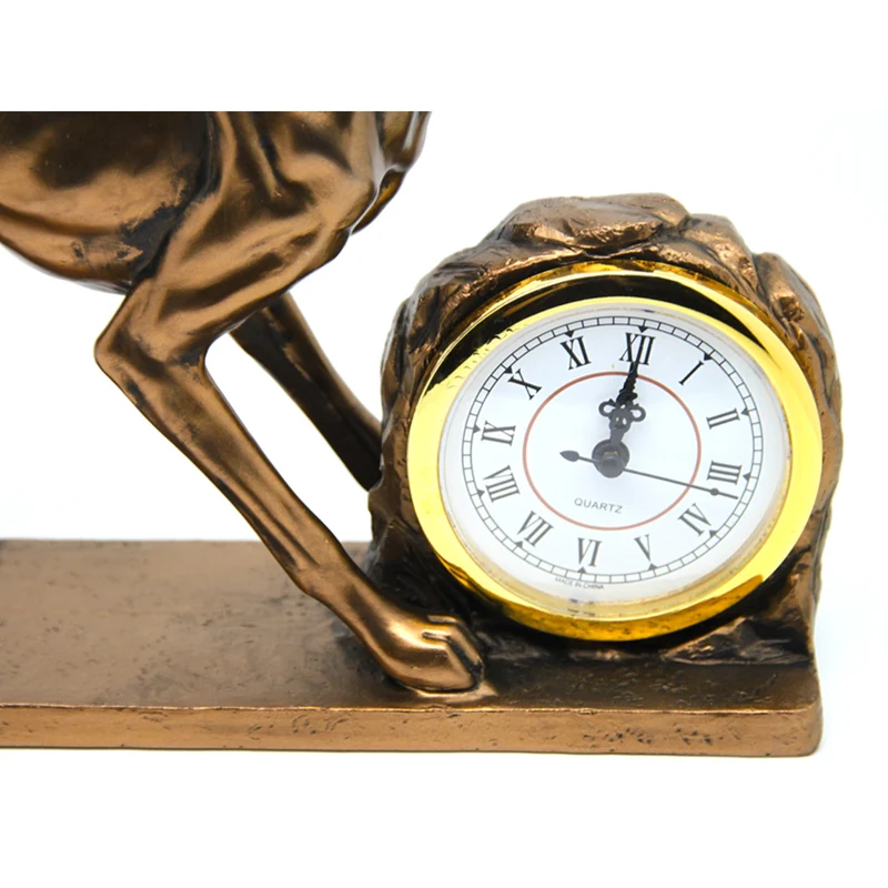 Dog Figurine, Chart, Clock, Bronze Decorative Sculpture, Queen Isabel