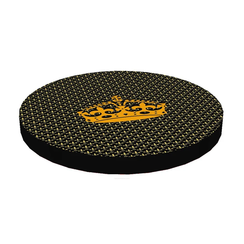 Bertoni cat bed / mattress, made of elastic foam, diameter 55 cm, Crown pattern, Ring