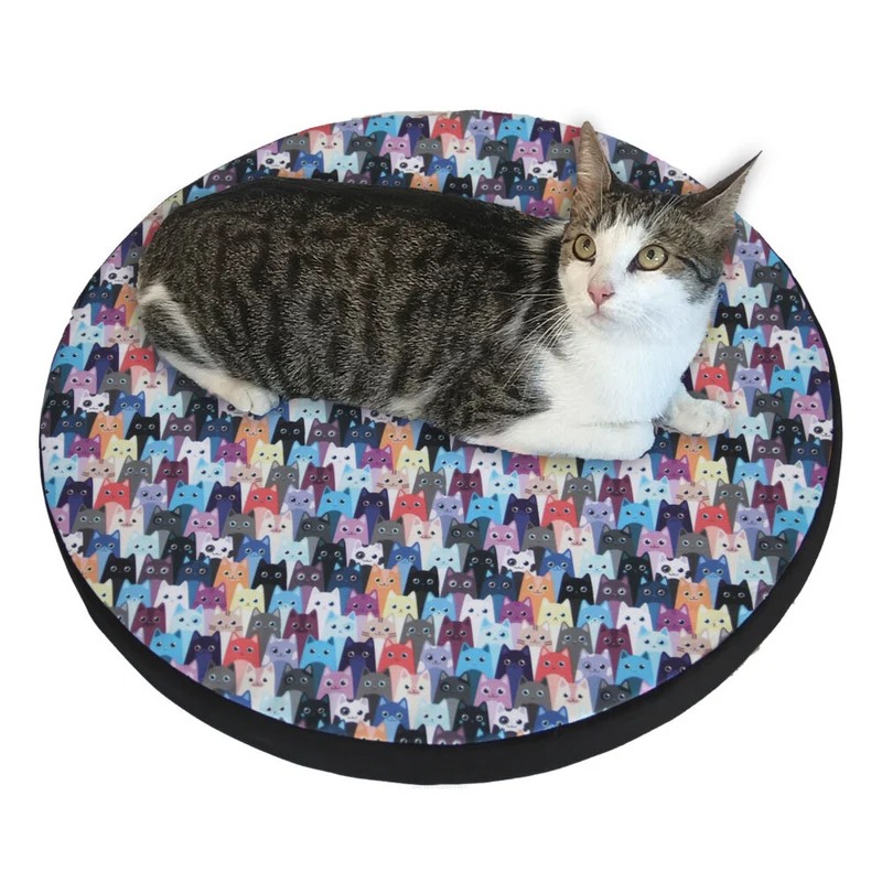 Bertoni cat bed / mattress, made of elastic foam, diameter 55 cm, Meow, Ring design