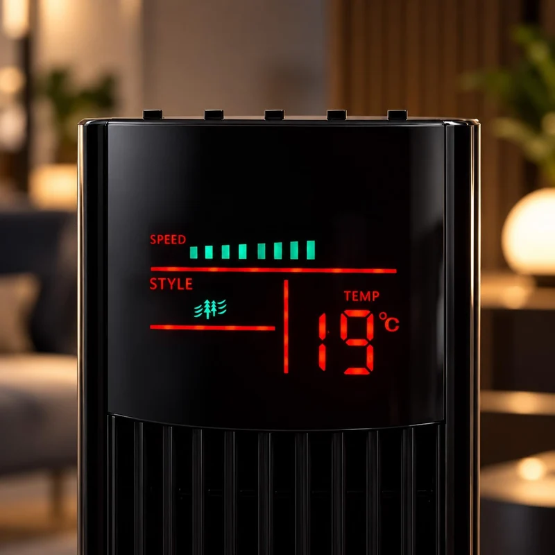 Syntrox Germany XXL Turmventilator Säulenventilator Ventilator Tower 50 Watt mit Fernbedienung, Time