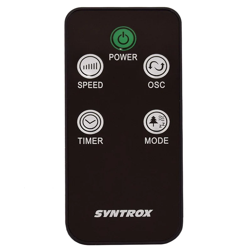 Syntrox Germany XXL Turmventilator Säulenventilator Ventilator Tower 50 Watt mit Fernbedienung, Time
