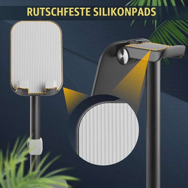 RICOO Headset Handy Halterung Kopfhörer Schreibtisch Ständer Kopfhörerständer Handyständer HH013 Stu