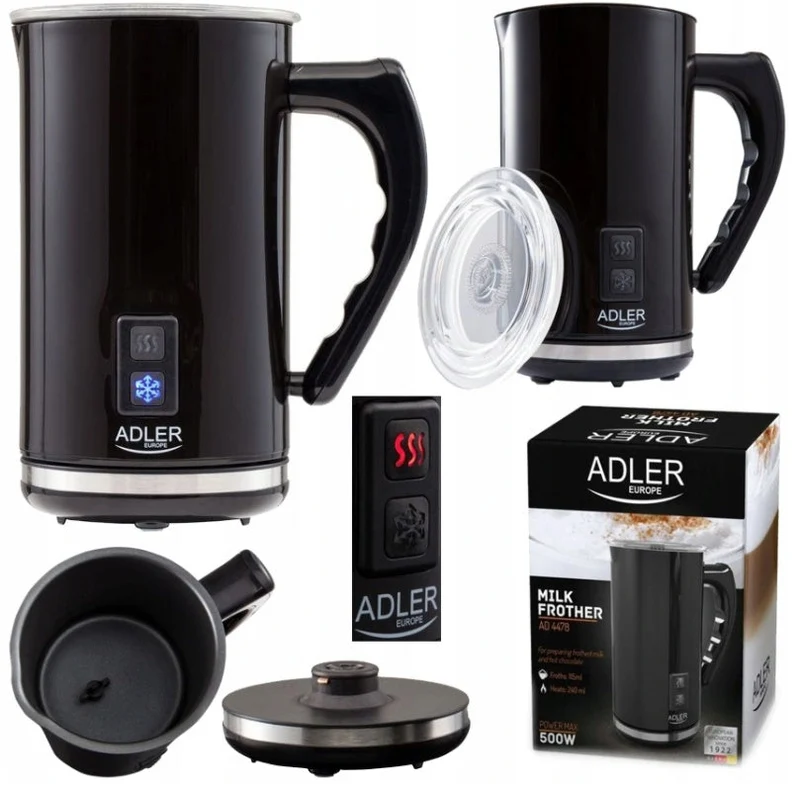 Adler - Elektrischer Milchaufschäumer AD4478 - Schwarz