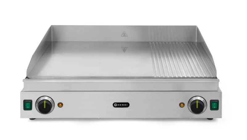 Grillplatte 230V, 75x51x26cm, Chromstahl