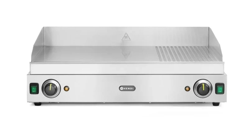 Grillplatte 230V, 75x51x26cm, Chromstahl