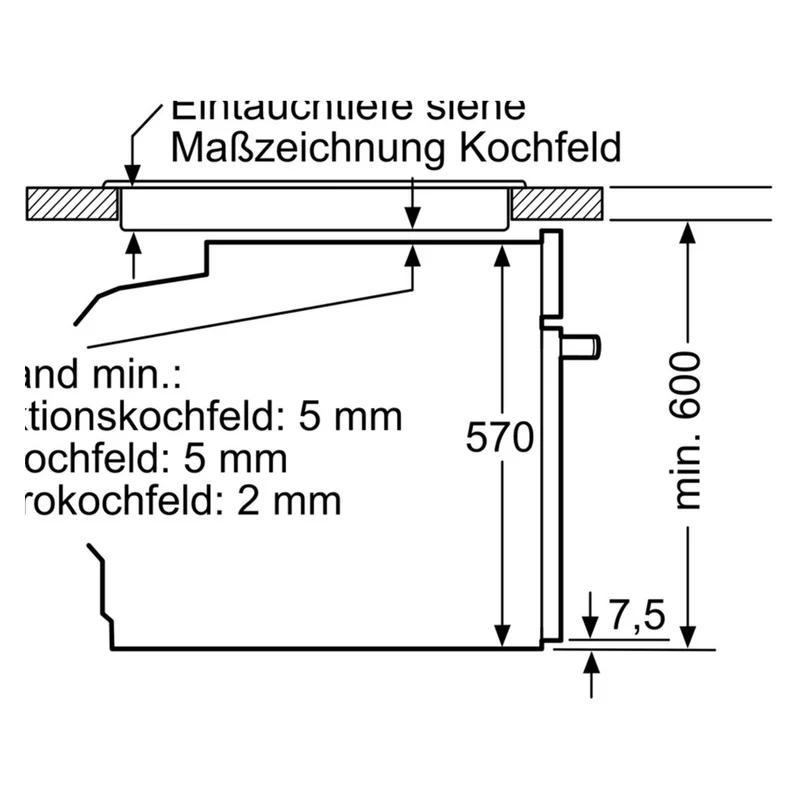 Bosch Serie 4 HEA513BS2 Backofen 71L 60cm Edelstahl