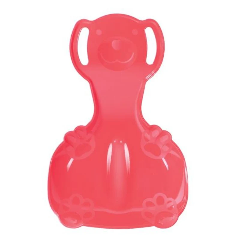 Slide plate snow slider Polar Bear 2 plastic snow porutscher red