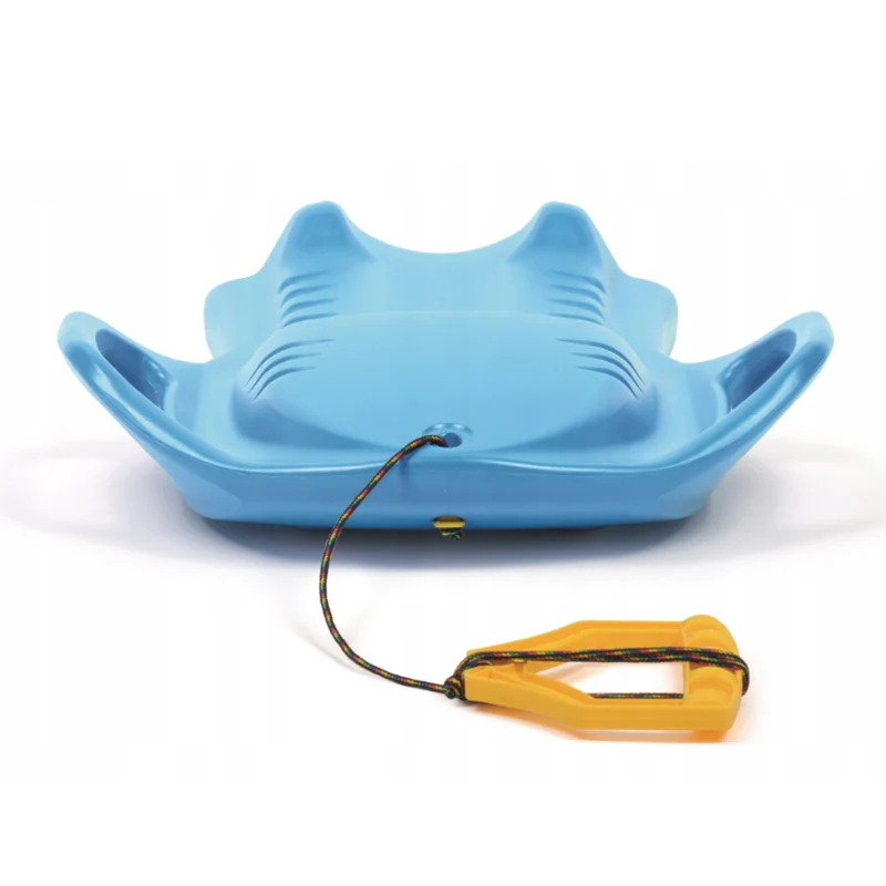 Kids Slide Plastic Snow Sledge Rope Handle Winter Fun Lightweight Safe Stable