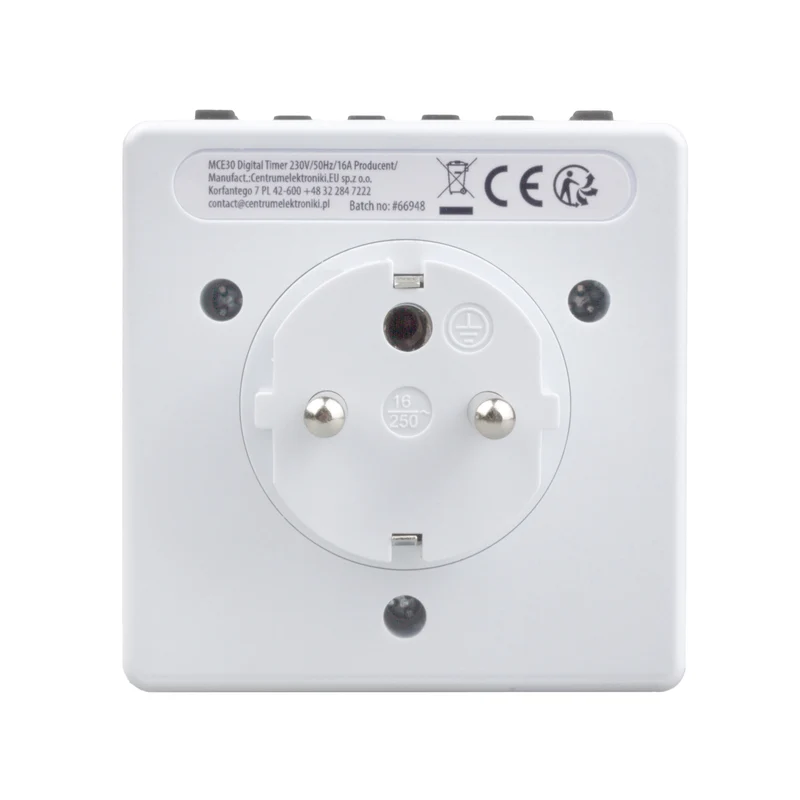 Digital timer, random function, timer, 10 programs, max 156 programs, type E, 3600W, Maclean MCE30
