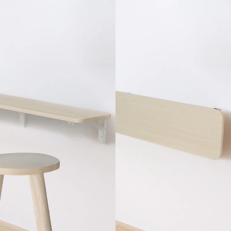 Maclean folding shelf/top, light wood color, 100x20 cm, max.50 kg, MC-129 WD