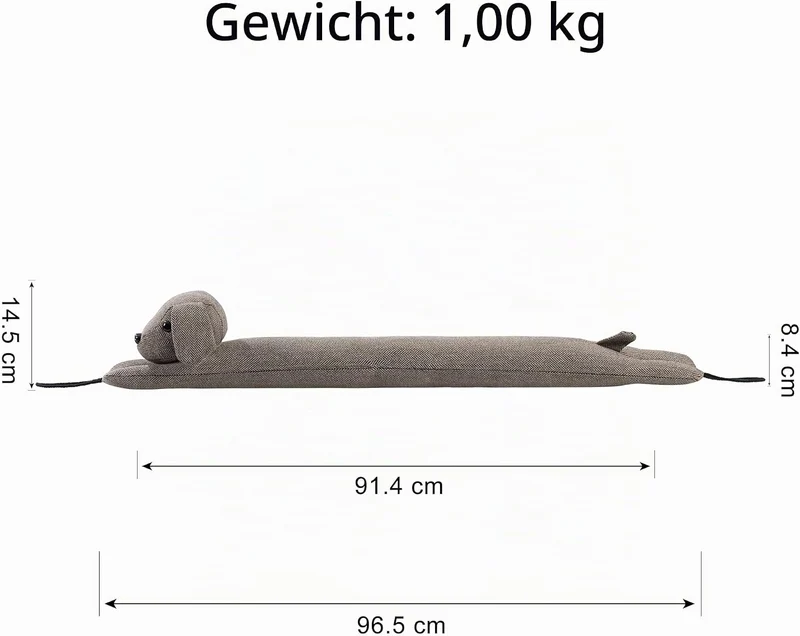 HBselect Zugluftstopper für Türe, Quader Türdichtung Unten, Zugluftstopper Windstopper Schutz vor Lu