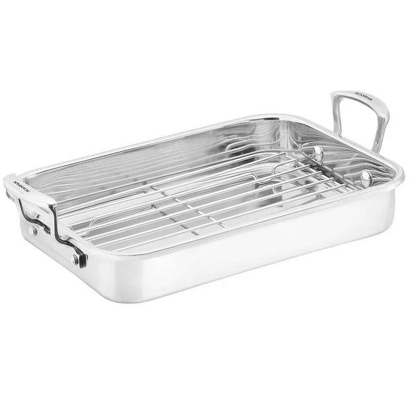 Scanpan - Bräter mit Rost 43x28 cm - Impact