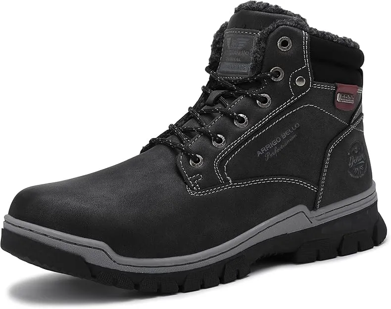 ARRIGO BELLO Winterstiefel Herren Winterschuhe Gefüttert Rutschfeste Warm Stiefel Gemütlich Trekking