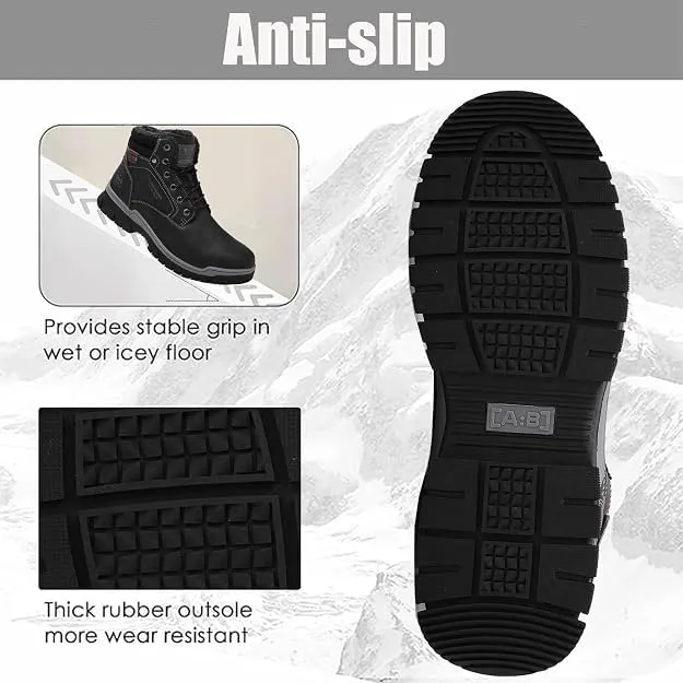 ARRIGO BELLO Winterstiefel Herren Winterschuhe Gefüttert Rutschfeste Warm Stiefel Gemütlich Trekking