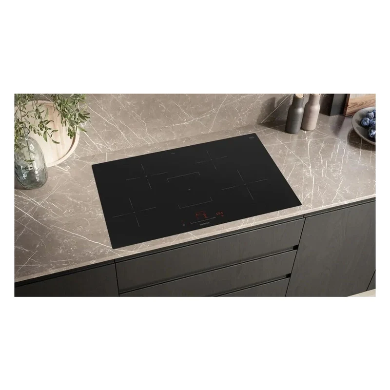 Siemens iQ300 EH801HFB1E Induktionskochfeld Integriert 80 cm 4 Zonen Schwarz