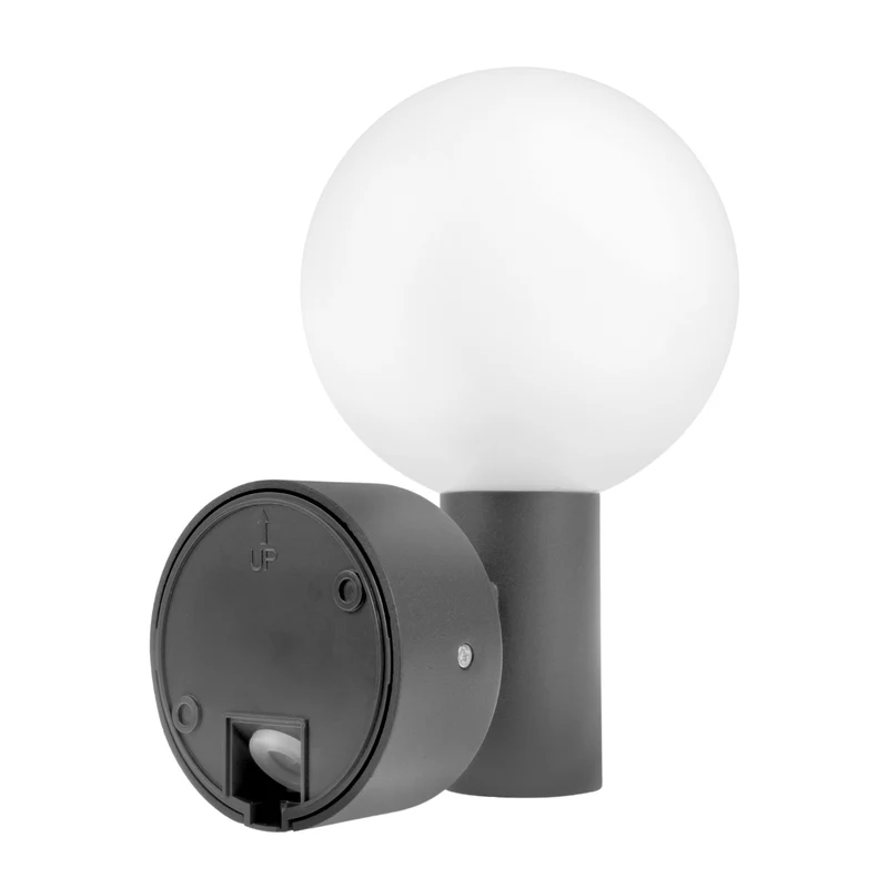Maclean motion sensor LED lamp, PIR motion sensor, grey, 15W, IP65, 1600lm, neutral white (4000K) MCE515 GR, 2 pieces