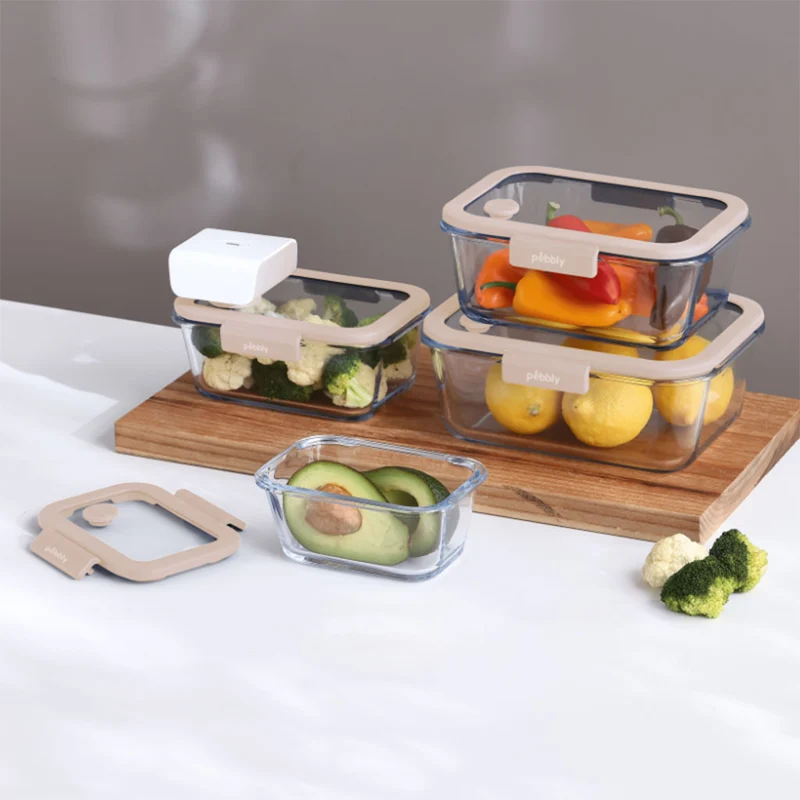Conjunto de vacío con bomba y recipientes de Pebbly