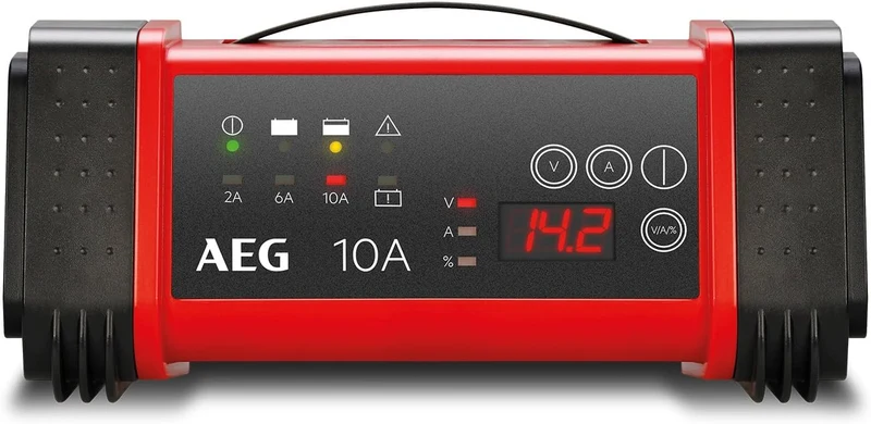 AEG Automotive 97024 Mikroprozessor Batterie Ladegerät LT 10 Ampere für 12/24 V, 9-stufig & 10618 Mi