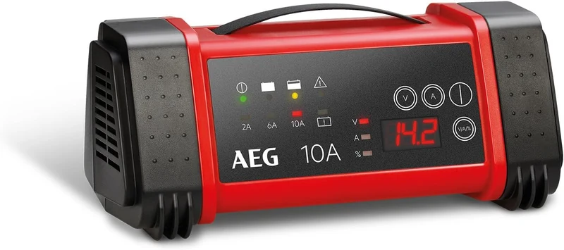 AEG Automotive 97024 Mikroprozessor Batterie Ladegerät LT 10 Ampere für 12/24 V, 9-stufig & 10618 Mi