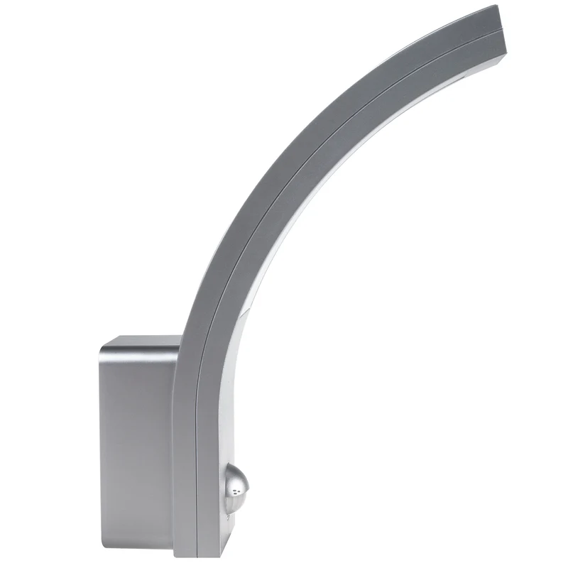 Maclean motion sensor LED lamp, PIR motion sensor, silver, 10W, IP54, 750lm, neutral white (4000K) MCE244 S, 2 pieces