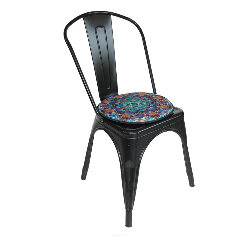 Arco Design UFO Seat Cushion Decorative Chair Cushion Made of Waterproof Codura Fabric ? 35 cm Round Seat Pad, Barcelona, EE0043