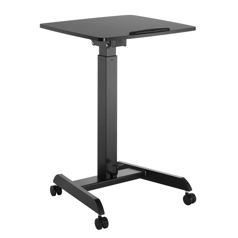 MacleanMC-892B Laptop Desk Stand Sit Height Adjustable Pedal Tiltable Universal Ergonomic Portable