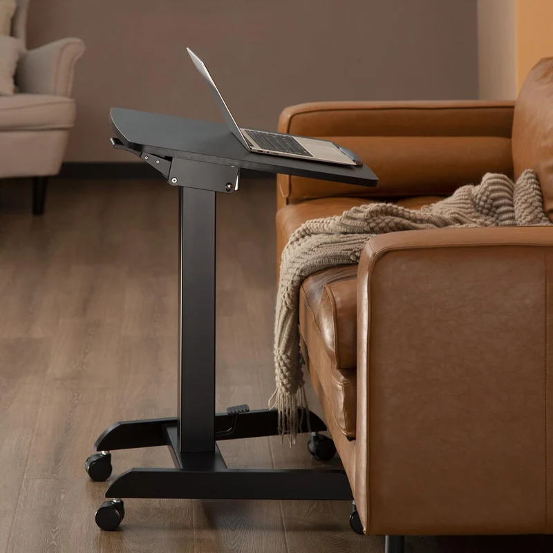 MacleanMC-892B Laptop Desk Stand Sit Height Adjustable Pedal Tiltable Universal Ergonomic Portable