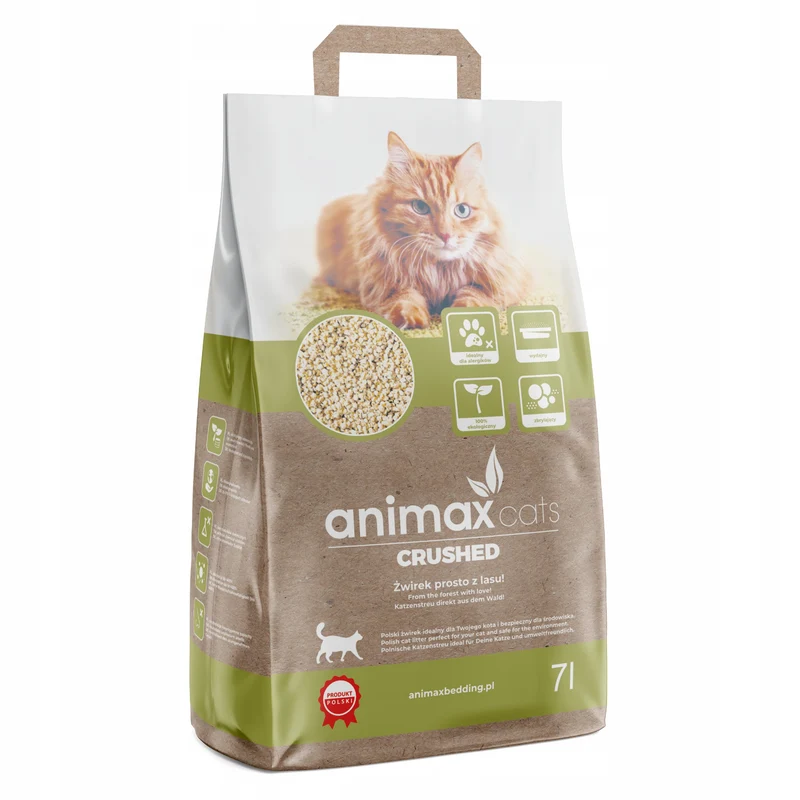 Clumping Litter, Lavender, crushed, 7 liters + Clumping Litter, Classic, crushed, 7 liters, Animax